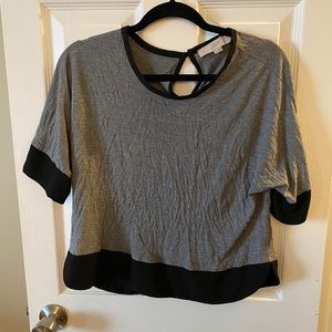 Loft Black and Grey Top